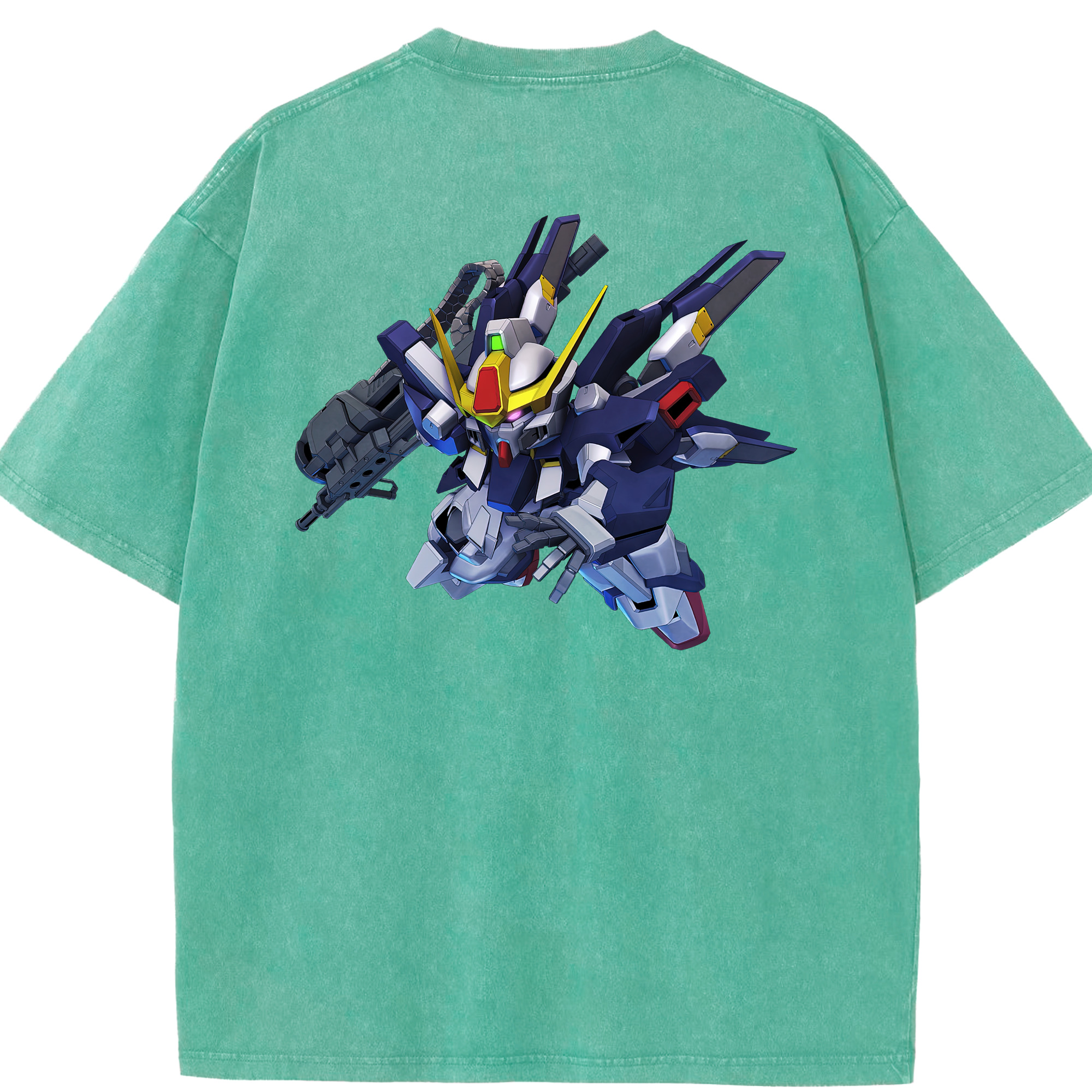 （画像用） 機動戦士ガンダム Mobile Suit Gundam 綿100% ヴィンテージ風 半袖Tシャツ（背面プリント）